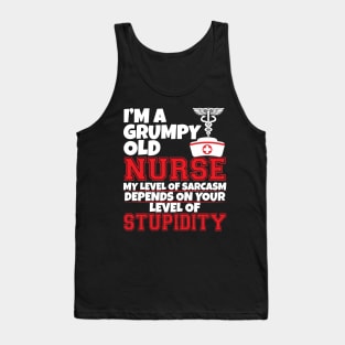 I'm a grumpy old nurse Tank Top